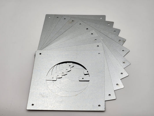 7" x 4 1/6" Sheet Metal Wall Plates